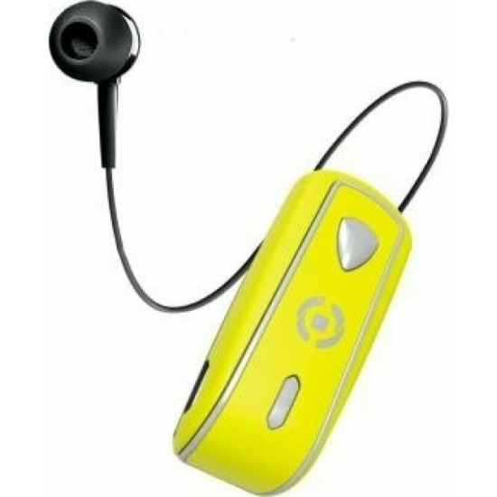 Celly Bluetooth Retractable Earphone Headset Κίτρινο