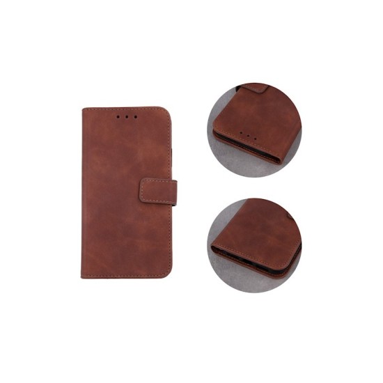 Samsung Galaxy A22 4G Testa Velvet Case Καφέ