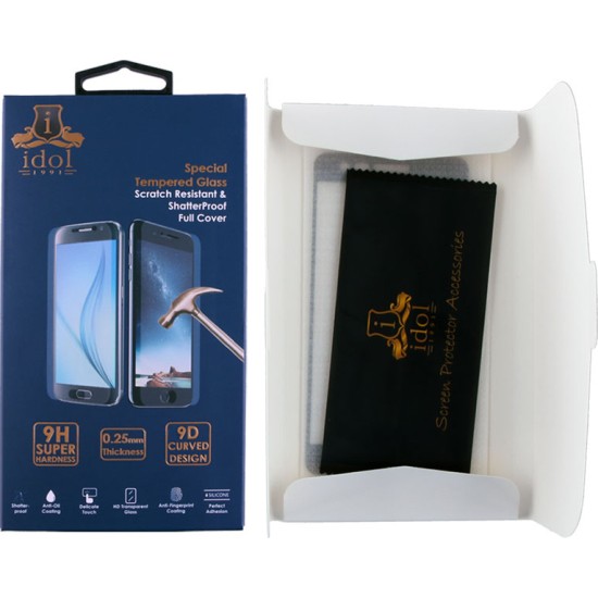 IDOL 1991 Προστατευτικό τζαμάκι Tempered glass iPhone 8 / 7 Plus 5.5" 9H 0.25mm 9D Full Glue S