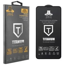 IDOL 1991 Προστατευτικό τζαμάκι Tempered glass iPhone 8 / 7 Plus 5.5" 9H 0.25mm Titanium Semi
