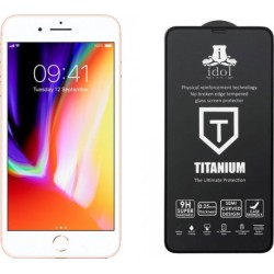 IDOL 1991 Προστατευτικό τζαμάκι Tempered glass iPhone 8 / 7 Plus 5.5" 9H 0.25mm Titanium Semi