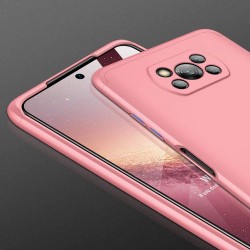 GKK 360 Protection Case Front and Back Case Full Body Cover Xiaomi Poco X3 NFC / Poco X3 Pro pink