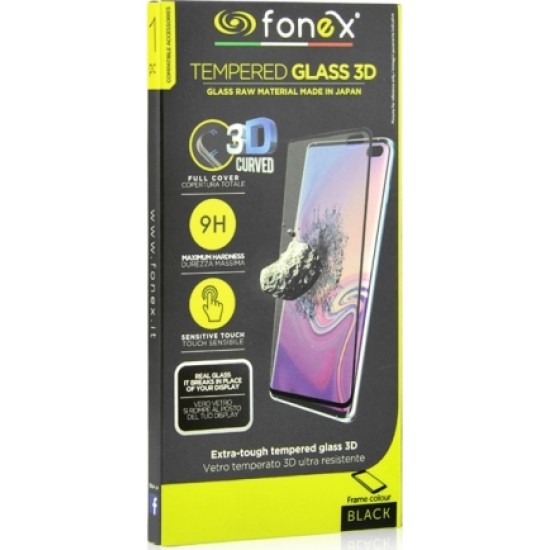 FONEX 3D JAPAN FULL FACE SAMSUNG A41 TEMPERED GLASS Μαύρο