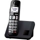 Panasonic Cordless KX-TGE250JTB Black EU (Με αποκλεισμό κλήσεων και υποδοχή Hands Free)