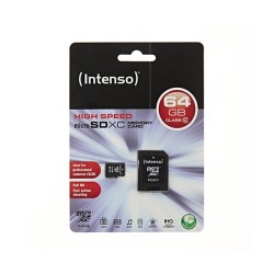 Intenso κάρτα μνήμης Micro SDXC Class 10 64GB με αντάπτορα