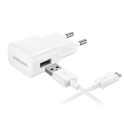 Samsung φορτιστής τοίχου EP-TA20EWE, Micro USB, 15W 2A, λευκό