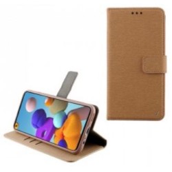 Volte-Tel Θήκη Samsung A21s A217 6.5" Allure Book Magnet Stand Clip Χρυσό