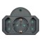 Powertech αντάπτορας ρεύματος PT-817, 1x schuko, 2x euro, 16A, Μαύρο