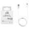 Lime Lightning Long USB 2.4A Φόρτισης-Data 1m LUL01 Λευκό