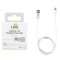 Lime Lightning Long USB 2.4A Φόρτισης-Data 2m LUL02 Λευκό