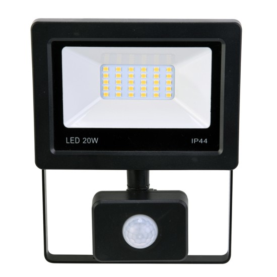 Powertech LED Προβολέας PRPIRS-20W65 20W, 6500K, με αισθητήρα κίνησης