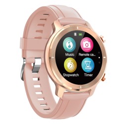 HiFuture Smartwatch HiWave, 1.3", IP68, heart rate monitor, Ροζ/Χρυσό