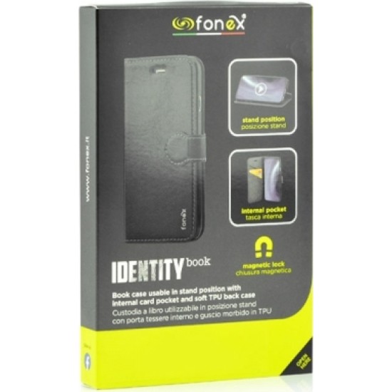 Fonex Book Identity Samsung A02S Μαύρο