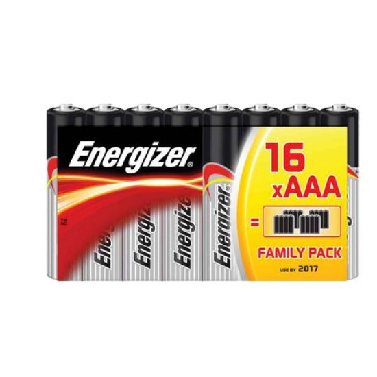 Energizer αλκαλικές μπαταρίες AAA LR03 (16 τεμάχια)
