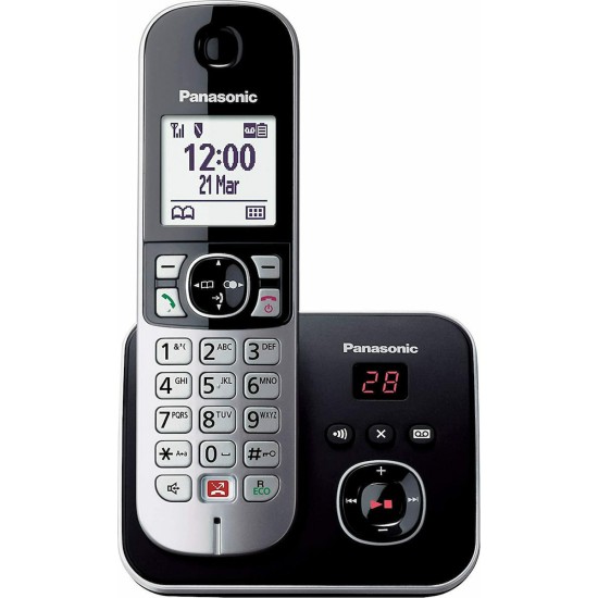 Panasonic Cordless KX-TG6861JTB (αυτόματο τηλεφωνητή) EUΜαύρο