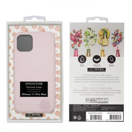 SO SEVEN Smoothie iPhone 11 Pro Max (6.5) Backcover Ροζ