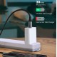 Cabletime καλώδιο USB Type-C C160, PD100W, USB 2.0, 5A, 2m, Μαύρο