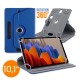 10.1 Inch Rotating Universal Tablet Leather Cover Μπλε