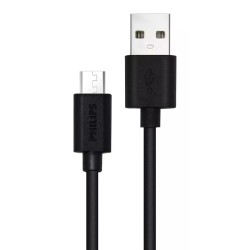 Philips καλώδιο USB σε Micro USB DLC3104U-00, 1.2m, Μαύρο