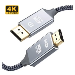 Powertech καλώδιο Displayport (M) σε HDMI(M), 4K, PS8402A, copper, 5m