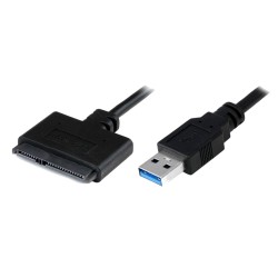Powertech καλώδιο USB 3.0 σε SATA CAB-U032, copper, 0.20m, Μαύρο