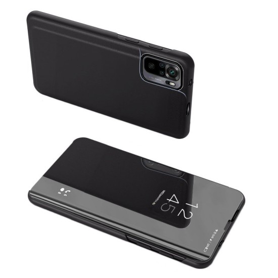 Clear View Cover Xiaomi Redmi Note 10 5G / Poco M3 Pro / Poco M3 Pro 5G Μαύρο