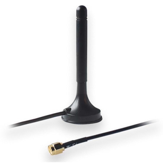 Teltonika κεραία WiFi PR1KRF30, Magnetic, SMA Μαύρο