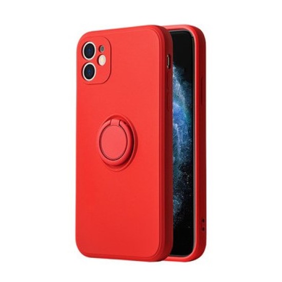Vennus Silicone Ring for Xiaomi Mi 11 Lite 4G/5G Κόκκινο