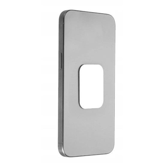 Metal plate for magnet holders - rectangular black