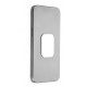 Metal plate for magnet holders - rectangular black