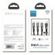 Joyroom 3in1 USB cable - Lightning / Lightning / USB Type C 3,5A 480 Mbps 1,3m Μαύρο