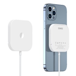 Duzzona 3in1 universal wireless charger  Qi, MagSafe15W W7 Λευκό