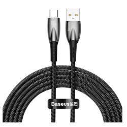 Baseus Glimmer Series Fast Charging Cable USB-A - USB-C 100W 480Mbps 2m Μαύρο