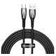 Baseus Glimmer Series Fast Charging Cable USB-A - USB-C 100W 480Mbps 2m Μαύρο