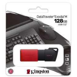 KINGSTON DTXM/128GB-2P DATATRAVELER EXODIA M 128GB USB 3.2 FLASH DRIVE