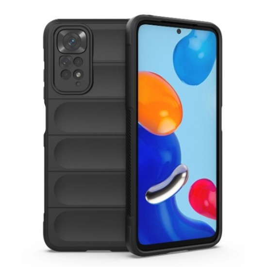 Magic Shield Case for Xiaomi Redmi Note 11 flexible armored cover Μαύρο