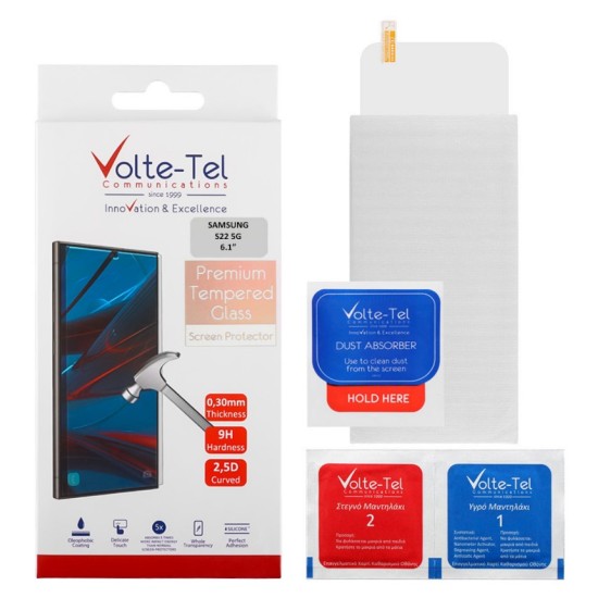 VOLTE-TEL TEMPERED GLASS SAMSUNG S22 5G 6.1 VOLTE-TEL TEMPERED GLASS SAMSUNG S22 5G 6.1