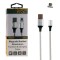 NSP Braided USB 2.0 to micro USB Cable 1m Ασημί