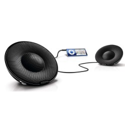 PHILIPS Φορητό παθητικό ηχείο SBP1120/10, 2.0 Channel, 3.5mm jack, Black