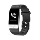 Ksix Fitness Band HR με θερμόμετρο και Παλμογράφο Μαύρο