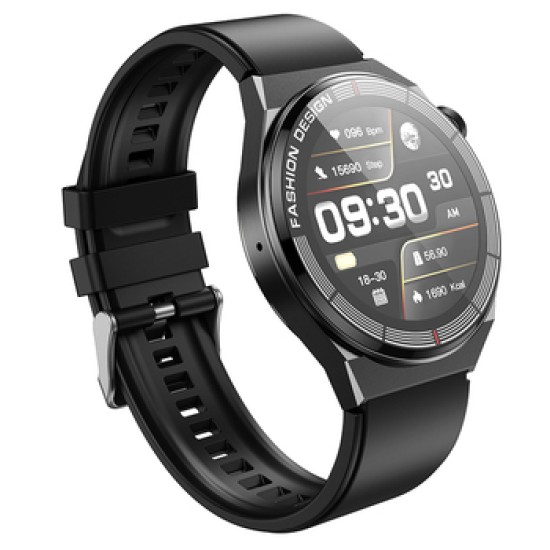 Borofone BD2 Smartwatch με Παλμογράφο (Μαύρο)