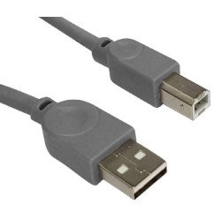 POWERTECH καλώδιο USB 2.0 σε USB Type Β CAB-U144, copper, 1.5m, γκρι