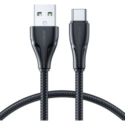 Joyroom S-UC027A11 Braided USB 2.0 Cable USB-C male - USB-A male Μαύρο 0.25m