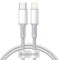 Baseus High Density Braided USB-C to Lightning Cable 20W Λευκό 1m (CATLGD-02)