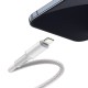 Baseus High Density Braided USB-C to Lightning Cable 20W Λευκό 1m (CATLGD-02)