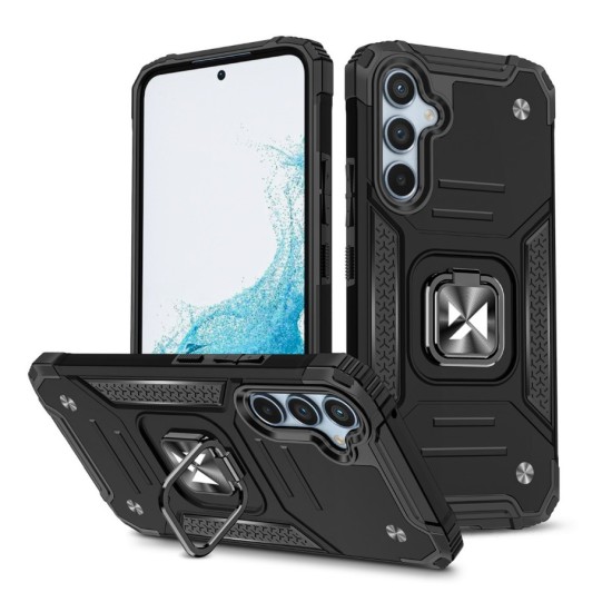 Wozinsky Ring Armor case for Samsung Galaxy A34 5G armored cover magnetic holder ring black Wozinsky Ring Armor case for Samsung Galaxy A34 5G armored cover magnetic holder ring black