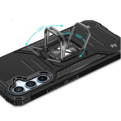 Wozinsky Ring Armor case for Samsung Galaxy A34 5G armored cover magnetic holder ring black