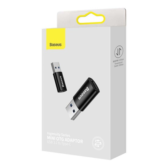 Baseus Ingenuity USB-A to USB-C (ZJJQ000101) adapter OTG (black)