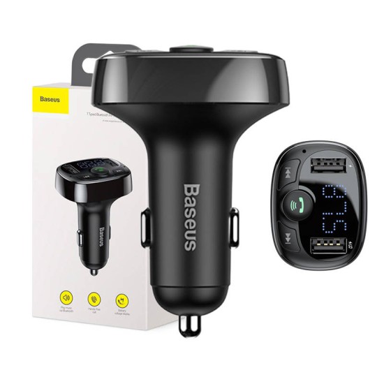 Baseus FM Transmitter T typed (CCMT000001) Bluetooth 2xUSB microSD (Black) Baseus FM Transmitter T typed (CCMT000001) Bluetooth 2xUSB microSD (Black)