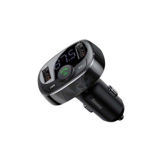 Baseus FM Transmitter T typed (CCMT000001) Bluetooth 2xUSB microSD (Black) Baseus FM Transmitter T typed (CCMT000001) Bluetooth 2xUSB microSD (Black)